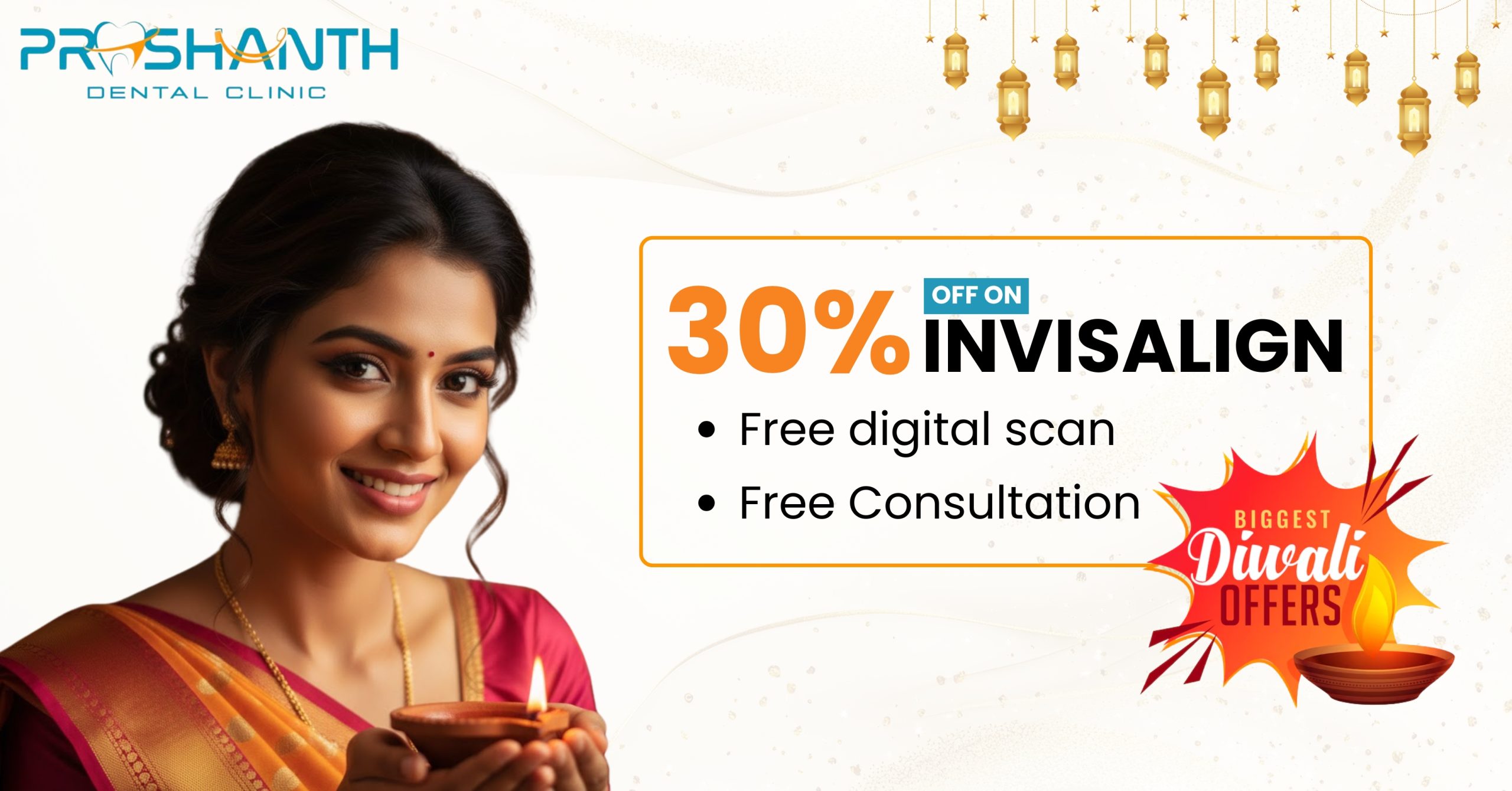 30% OFF on Invisalign | Free Digital Scan & Consultation | Prashanth Dental Clinic Vijayanagar